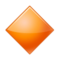Large Orange Diamond emoji on Samsung